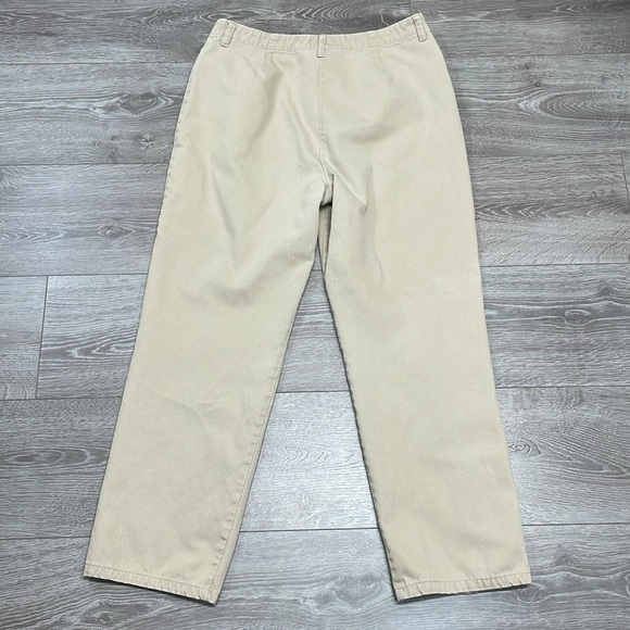 Vintage Lauren Ralph Lauren 100% Cotton Textured High Waisted Pants 10 - Picture 14 of 14